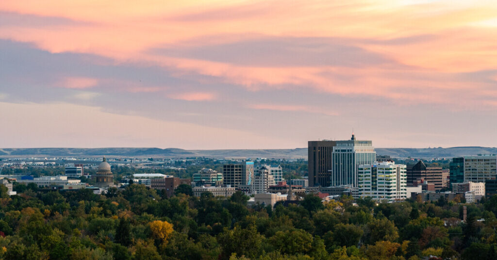 downtown boise landscape photo