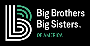 black background logo of Big Brothers Big Sisters of America