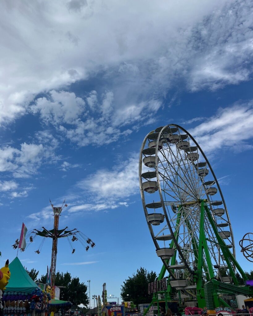 Carnival rides at the Western Idaho Fair