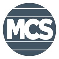 blue and white music center studios logo