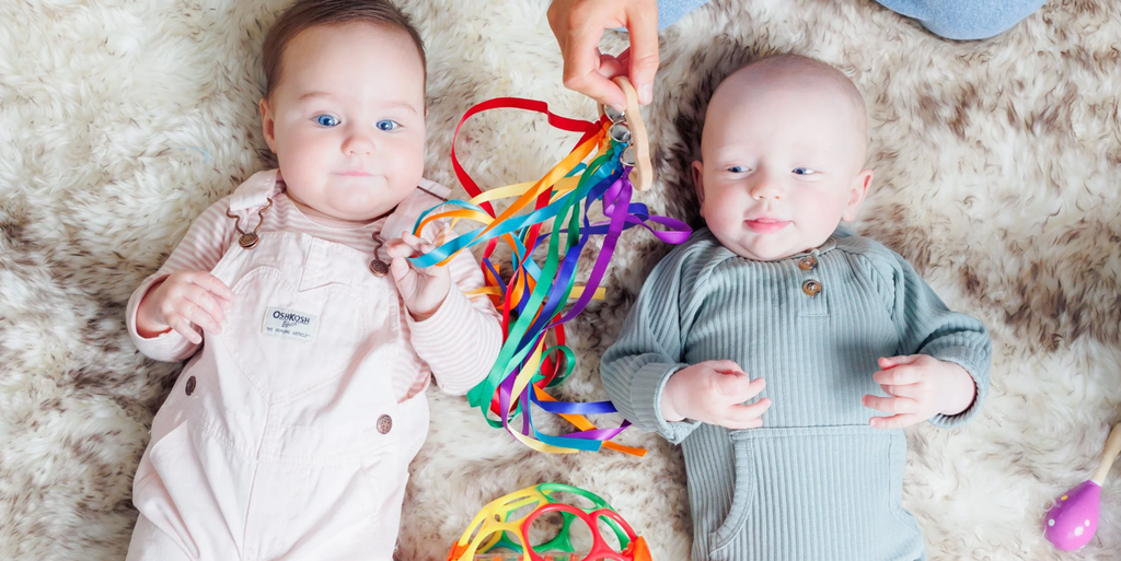 Babies with sensory items